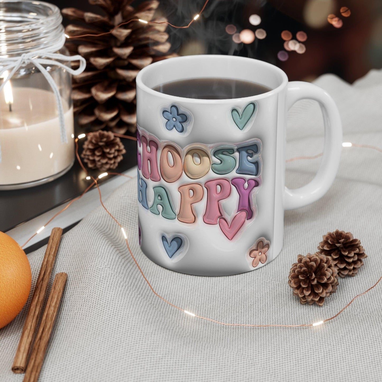 Choose Happy Ceramic Mug 11oz