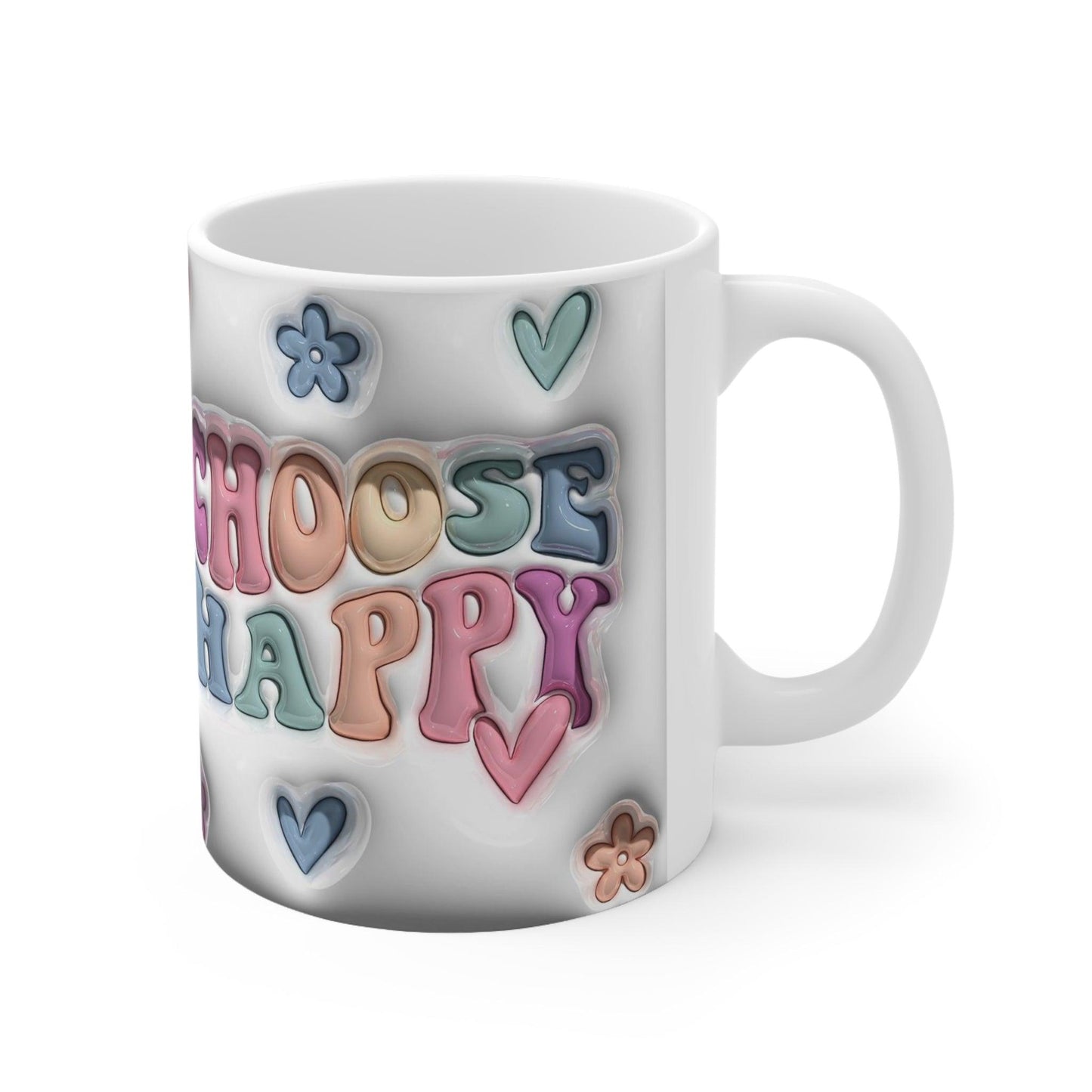 Choose Happy Ceramic Mug 11oz