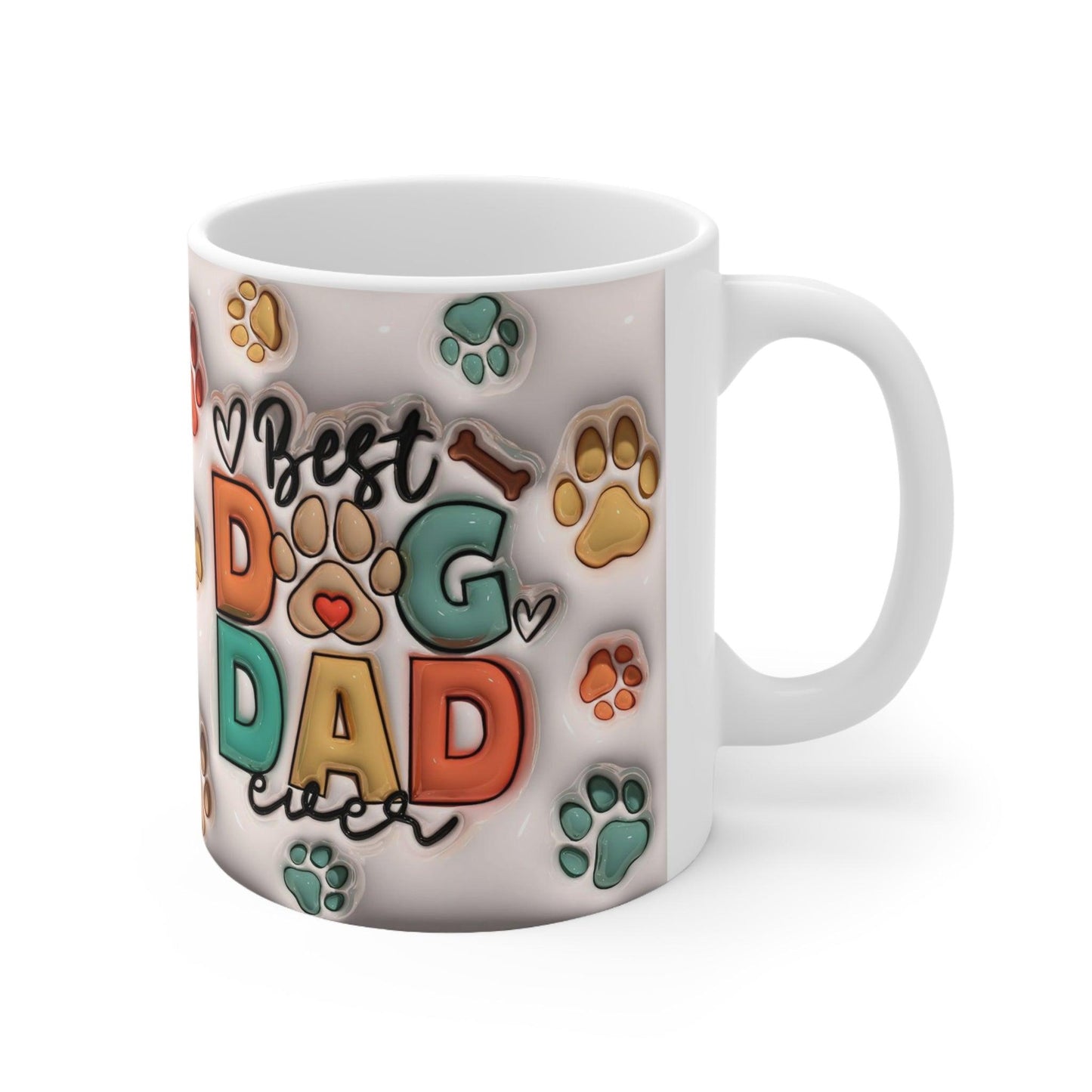 Best Dog Dad Ceramic Mug 11oz