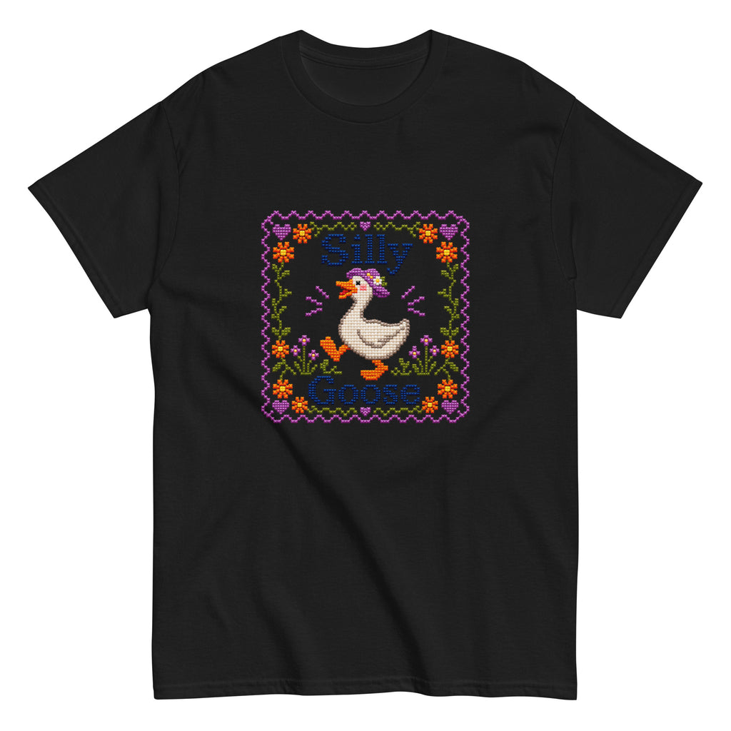 Silly Goose Cross-Stitch T-Shirt